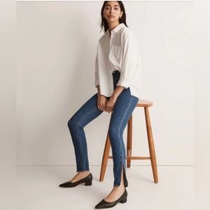 NWT Madewell 11" Roadtripper Jeans with Split Hem